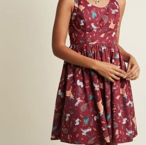 SOLD BNWOT Modcloth dress in Forest Critters, 1X